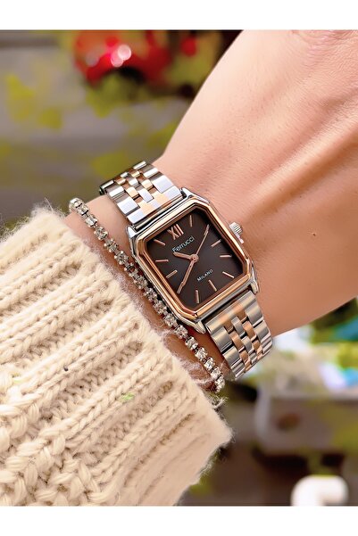 Ferrucci Steel Strap Minimal Case Women's Watch 3 Atm Waterproof 2 Years Mechanism Warranty