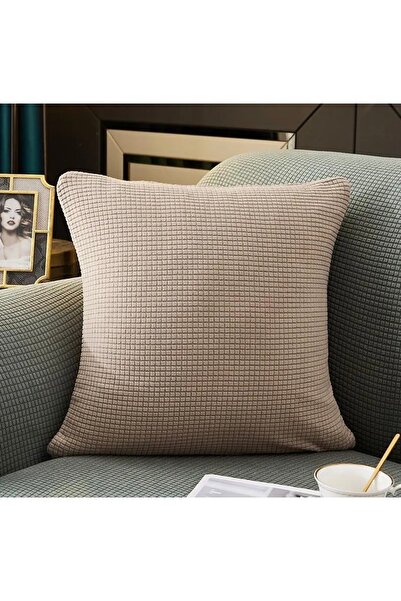 uzhanem Διακοσμητικό κάλυμμα μαξιλαριού με ελαστικό σχέδιο Lycra (Συμβατό με μεταξύ των 40x40 και 45x45 cm)
