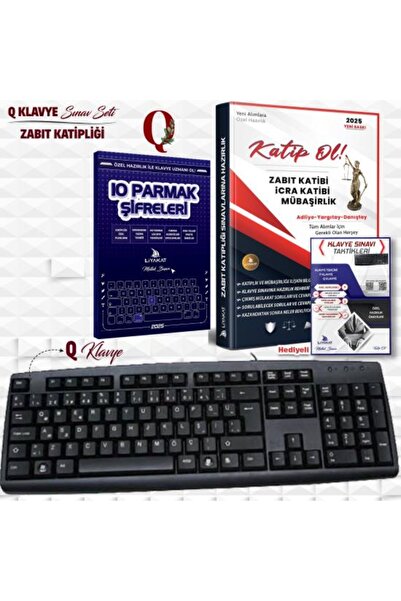 Liyakat Yayınları KATİPLİK KLAVYE VE MÜLAKAT SETİ -HEDİYELİ!
