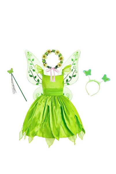 Saharaz زي جنية للفتيات الصغيرات من الأميرة تيانا، فستان توتو + أجنحة فراشة ج...