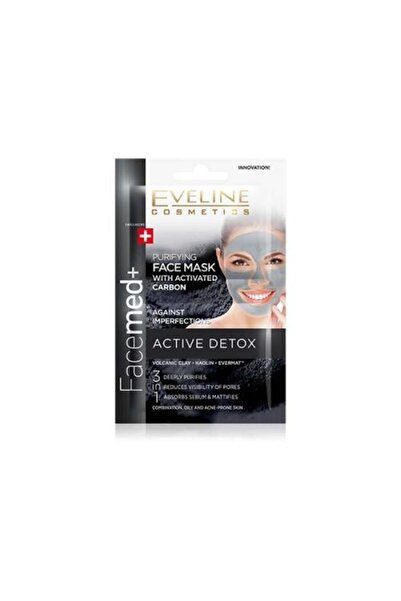 Eveline FaceMed+ Active Charcoal Mixed Skin Cleaning Mask 2*5ml
