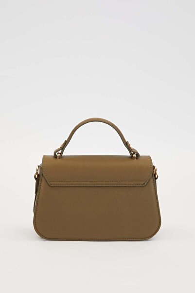 Levidor Khaki Round Buckle Handbag