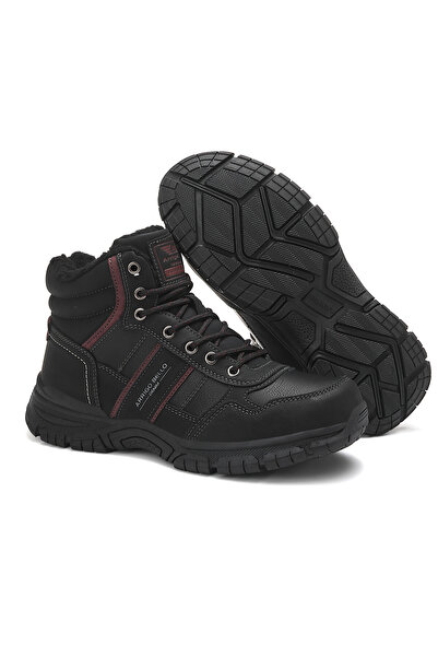 Arrigo Bello Ghete cu blana pentru Bărbați, Piele ecologica, Talpă Antiderapa...