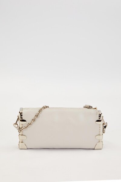 Levidor Gray metal corner shoulder bag
