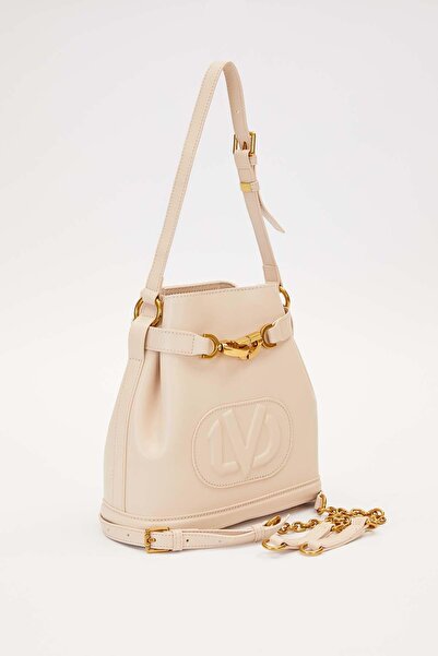 Levidor Mink Ruched Detail Shoulder Bag