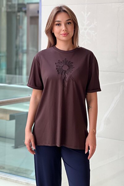 Ceremony Embroidered Front Short Sleeve Bamboo T-Shirt