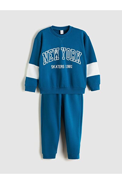 LC Waikiki Σετ ανδρικής φόρμας LCW Kids Crew Neck