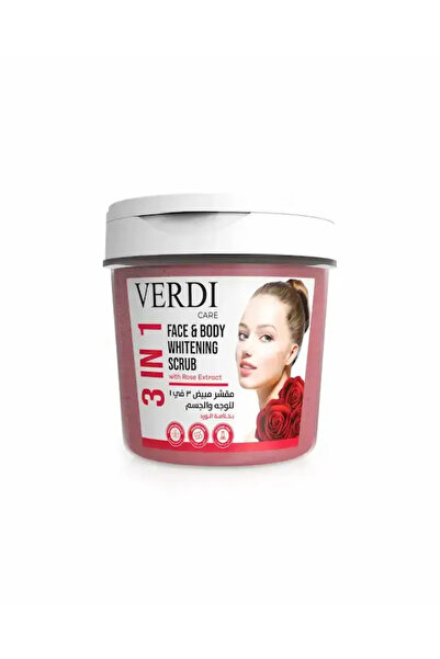 VERDİ مقشر الوجه والجسم 3 في 1 بالورد 450 مل