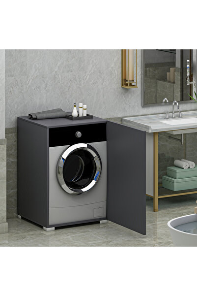Ninnimo SLN Kurutma Makinesi Çamaşır Makinesi Dolabı Antrasit