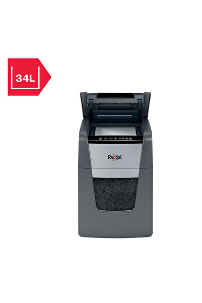 Rexel Distrugător automat de documente Optimum Autofeed+ 90x, cu tăiere trans...