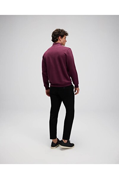 Ellesse Half Zipper Claret Red Men's Sweatshirt Em580