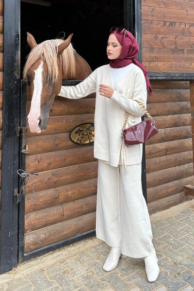 AVSARWEAR Maça İpli Premium Kumaş Triko İkili Takım