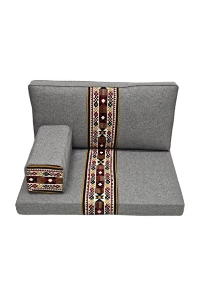 smart home Traditional Arabic Floor Seating Set for Two (70x100x60cm) – Comfortable Arabic Majlis Furniture