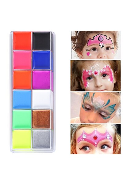 Flippy Σετ 12 χρωμάτων ζωγραφικής προσώπου με βάση το λάδι