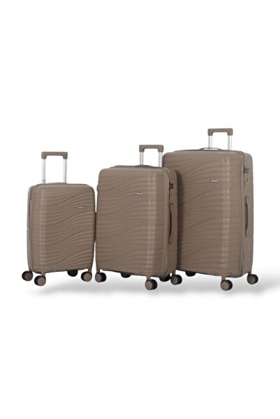 CAPATAN 3-piece travel bag set made of shatter-resistant polypropylene
