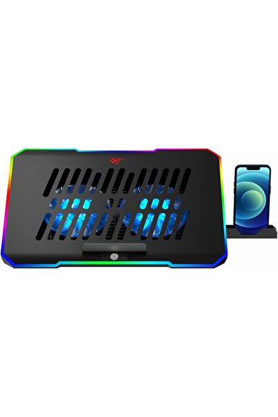 Havit HV-F2069 Laptop Cooling Pad, Black - Up to 17 Inch Laptop with 4 Fans & LED Light