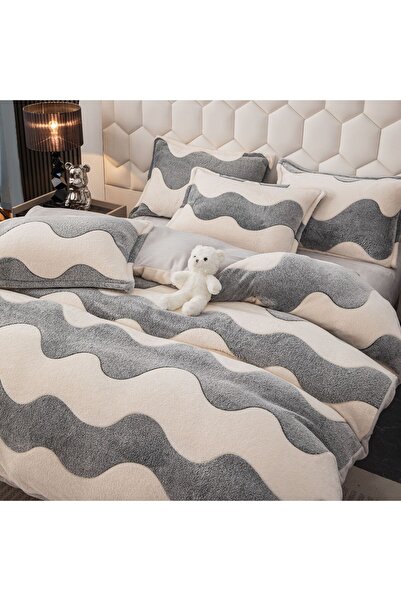 JOJO HOME Cocolino Double Bed Linen, 4 pieces, with ELASTIC, Waves