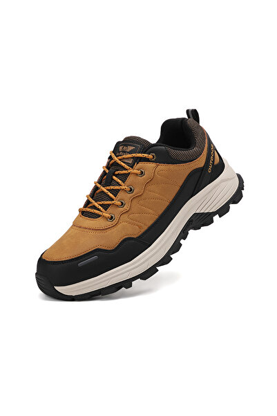 AX Boxing Men's Trekking Sports Shoes, Premium Eco-Leather, Sole with Inserts,