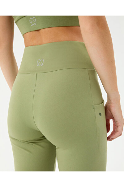 Ayma Active Matcha Cepli Flare Pantolon