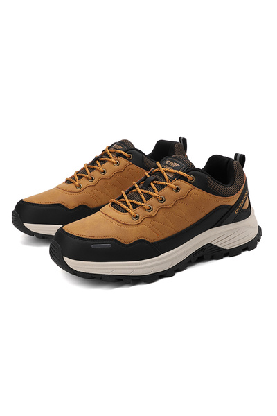 AX Boxing Men's Trekking Sports Shoes, Premium Eco-Leather, Sole with Inserts,