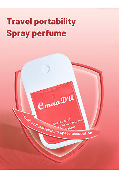 cmaadu Hand Sanitizer Spray, Hydrating Hand Sanitizer Mist, Travel Size Perfume, Protect Health 38ml, Red