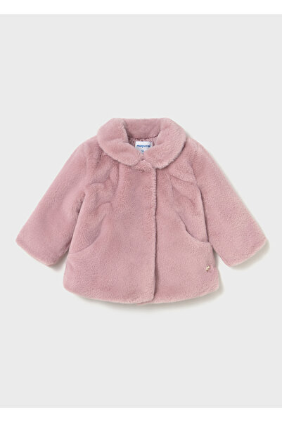 MAYORAL Fur Coat for Ages 1-4 - Pink