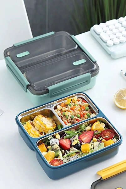 Vagonlife Steel Inside 3-Compartment Storage Container 900 ml Bl50350-3