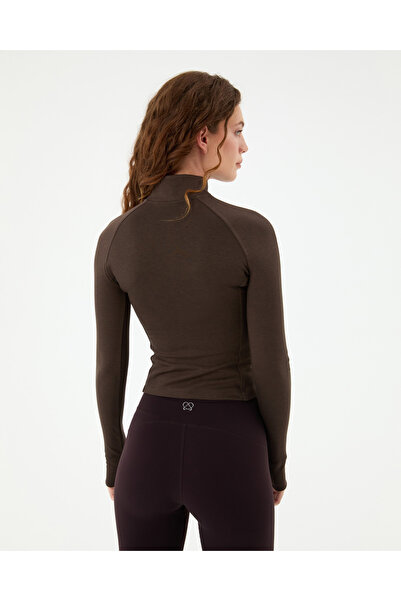 Ayma Active Καφέ στενό αθλητικό μπλουζάκι