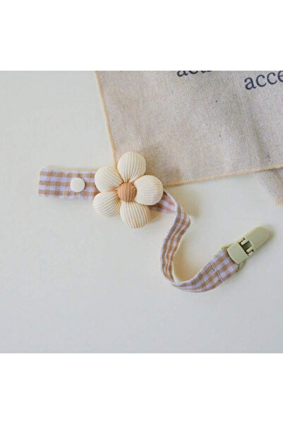 Choice6 زهرة الأرز 1 قطعة مشبك مصاصة للأطفال على شكل دب لطيف وسلسلة حامل دمية...