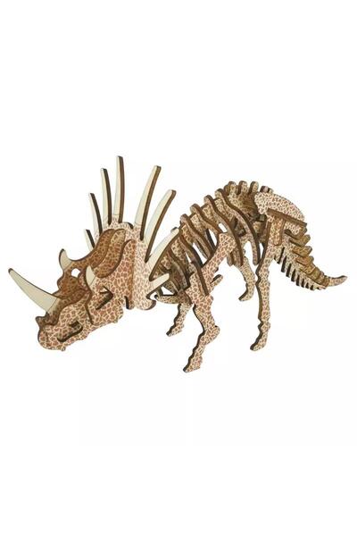 Blusmart 3D Wooden Puzzle – Triceratops Dinosaur (36 pieces)