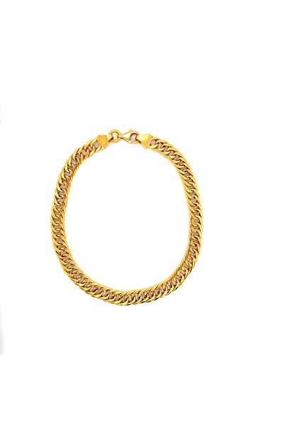 ZÜMRÜT SARRAF 14 Ayar Altın Dallas Erkek Bileklik