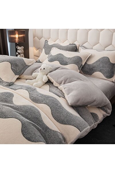 JOJO HOME Cocolino Double Bed Linen, 4 pieces, with ELASTIC, Waves