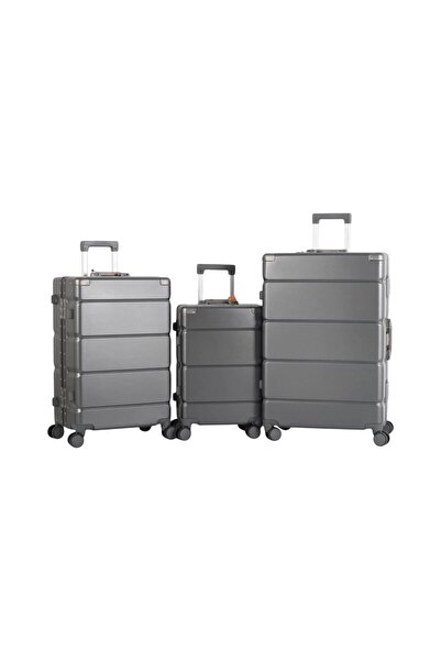 CAPATAN Luxury Aluminum Luggage Set - 3 Pieces with Modern Design and Maximum Security