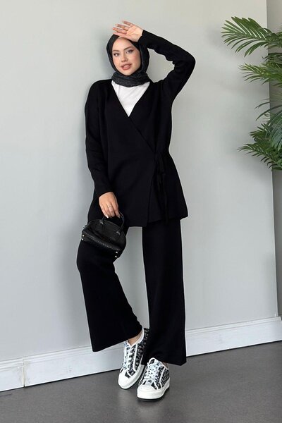 AVSARWEAR Maça Drawstring Premium Fabric Knitwear Double Suit