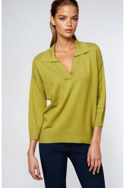 MILANOFOX Pulover sezonier cu mânecă lungă cu guler polo