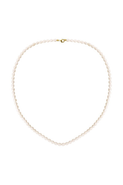 ohmygod jewelry Aur 14k Colier din aur de 14 k si perle de cultura simplu