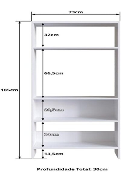 Modern home White 4-Tier Open Shelf Bookcase | Storage Unit with Drawer | Modern Display Cabinet