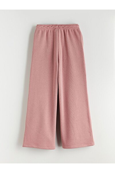 LC Waikiki Thick Girl's Tracksuit Bottom with Elastic Waist