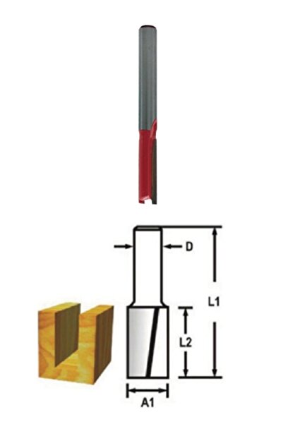 TopShop TH14526 5/16*6mm Kanal Açma Freze Bıçağı 5’li