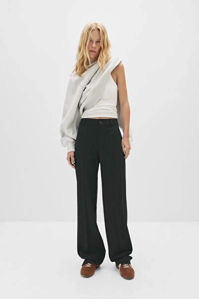 Pull & Bear Yüksek belli klasik pantolon