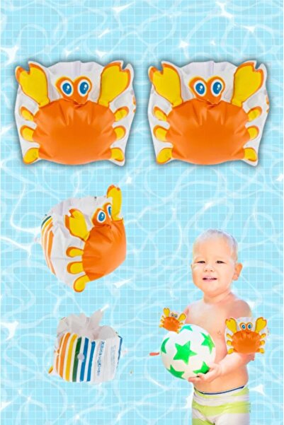 buradanaldım Deniz Turuncu Kolluk Yengeç Desenli Havuz Deniz Kolluk