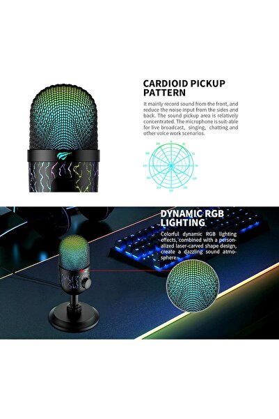 Havit GK52 Live Recording Microphone, Black - Cardioid Pickup Pattern