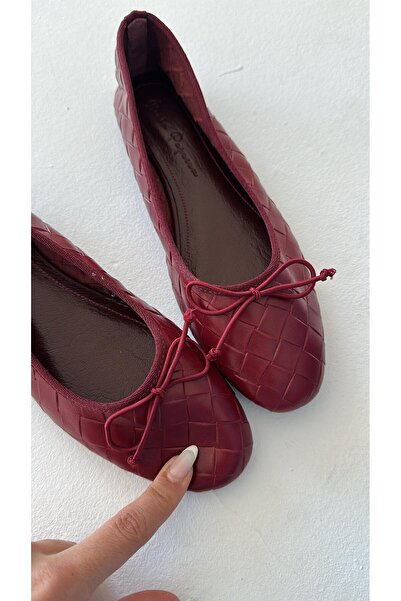 VEYİS USTA Balerini de damă din PIELE AUTENTICĂ