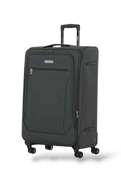 KONG LV 3-piece canvas travel bag set, double-sided aluminum frame, anti-theft expansion zipper, lightweight - Brand