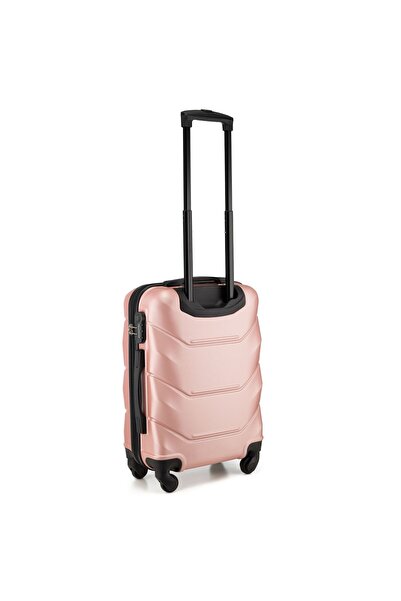 zagatto Troler Cabina, Roz, 55x40x20 cm, Troller, Bagaj de mana, Valiza Cabina, 4 Roti, Cifru, ABS, ZG504