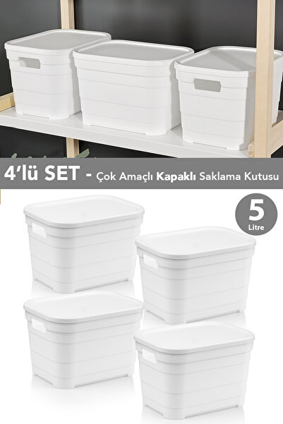 Meleni Home 4 dekorativne piramidalne kutije za odlaganje sa poklopcima - org...