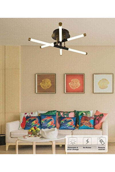 RFAN Candelabru LED, Model FD80011/3, cu telecomandă, 3 tipuri de lumină, 35W...