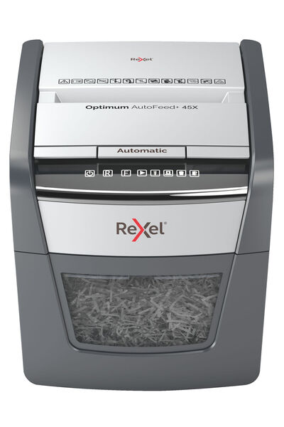 Rexel Optimum Autofeed 45x 45-sheet cross cut automatic document shredder