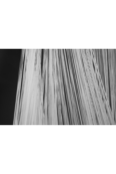 AKÇA TEKSTİL Rope Chain White Color Width 100 cm Length 280 cm Ready Buttons Sewn Rope Curtain