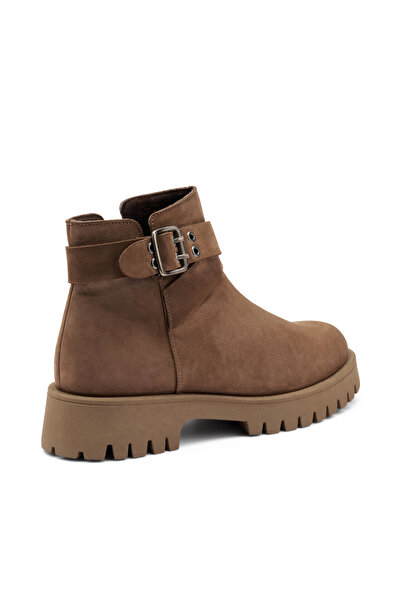 Frau Kadın / Kız Bot 56E1 CHUNKY ANKLE BOOT Ebony